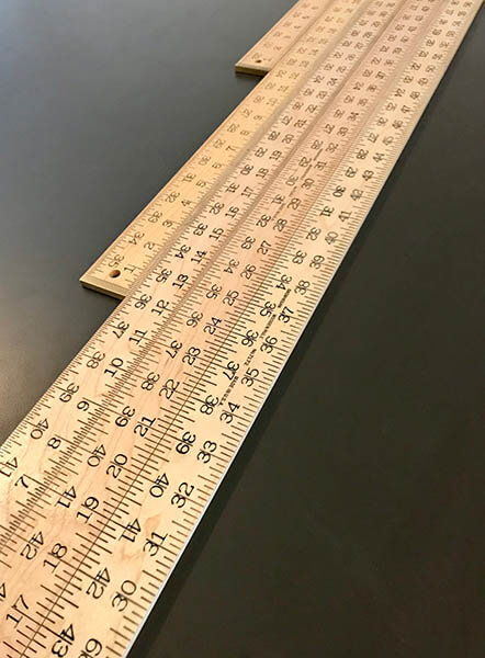 Meter Sticks - Handmade Wooden Rulers from Skowhegan Wooden Rule